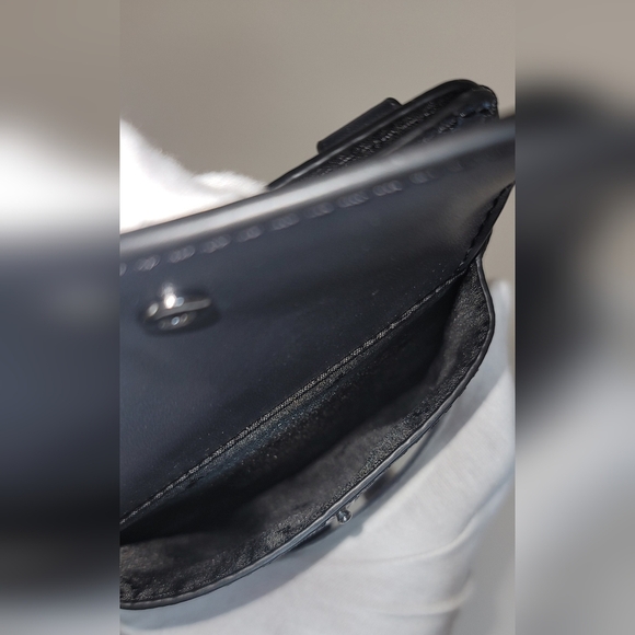 Blue/Navy color Michael Kors Signature PVC Leather Slim Phone Case Crossbody Bag - Picture 3 of 9